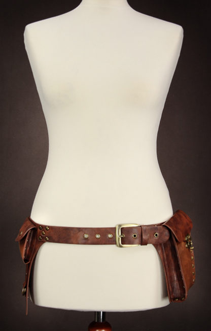 Back view of the belt showing the buckle fastening