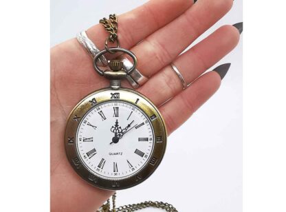 This is a larger sized fob watch - great if you need larger numbers to see!