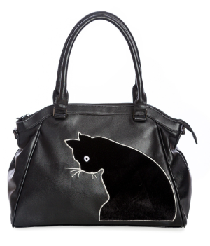 Handbag Sabrina Black Cat - Gosling Gothware - Steampunk and Goth